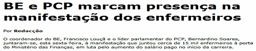 BE e PCP na Manifestação